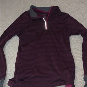 Maroon running jacket